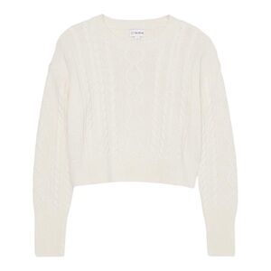The Drop Women's Cropped Cable Knit Sweater